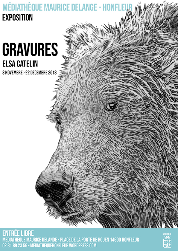 Affiche Exposition gravures Catelin