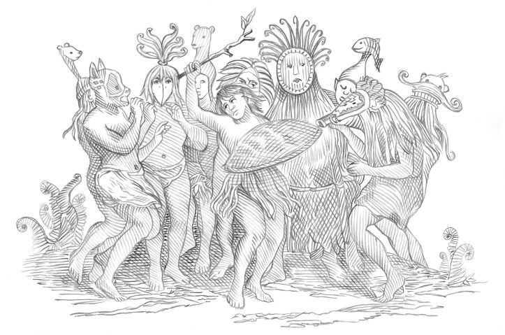 La fe╠éte des masques